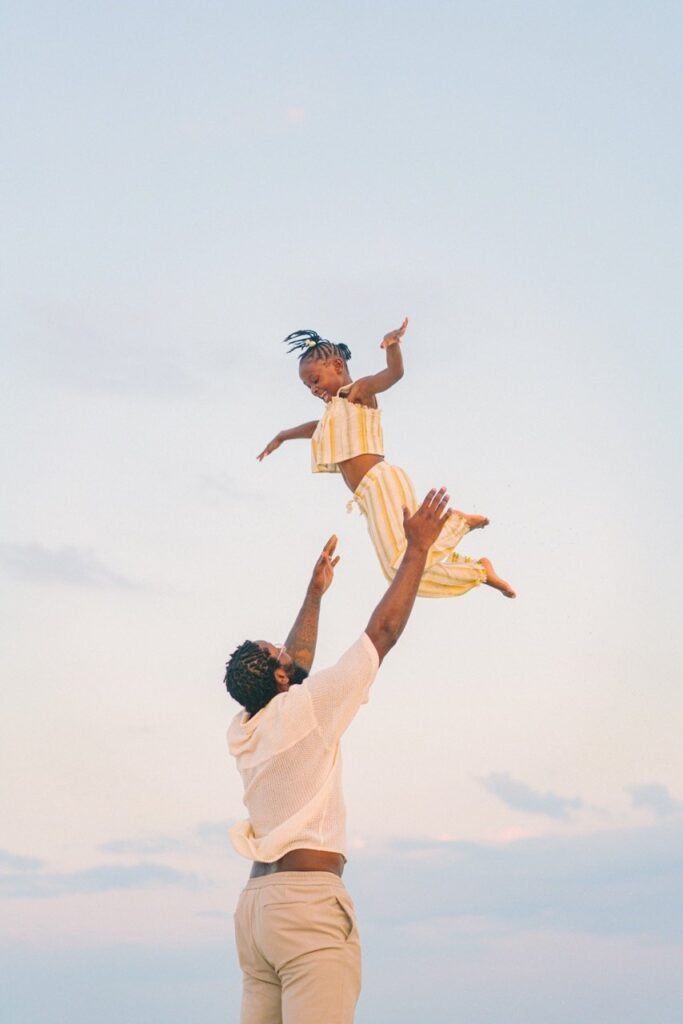 Father and Daughter Beach Photography